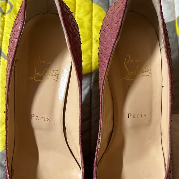 Christian Louboutin Peep Toe Heels - Pink - Picture 6 of 6